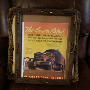 Vintage International Trucks ad not a reproduction The Brown Patrol